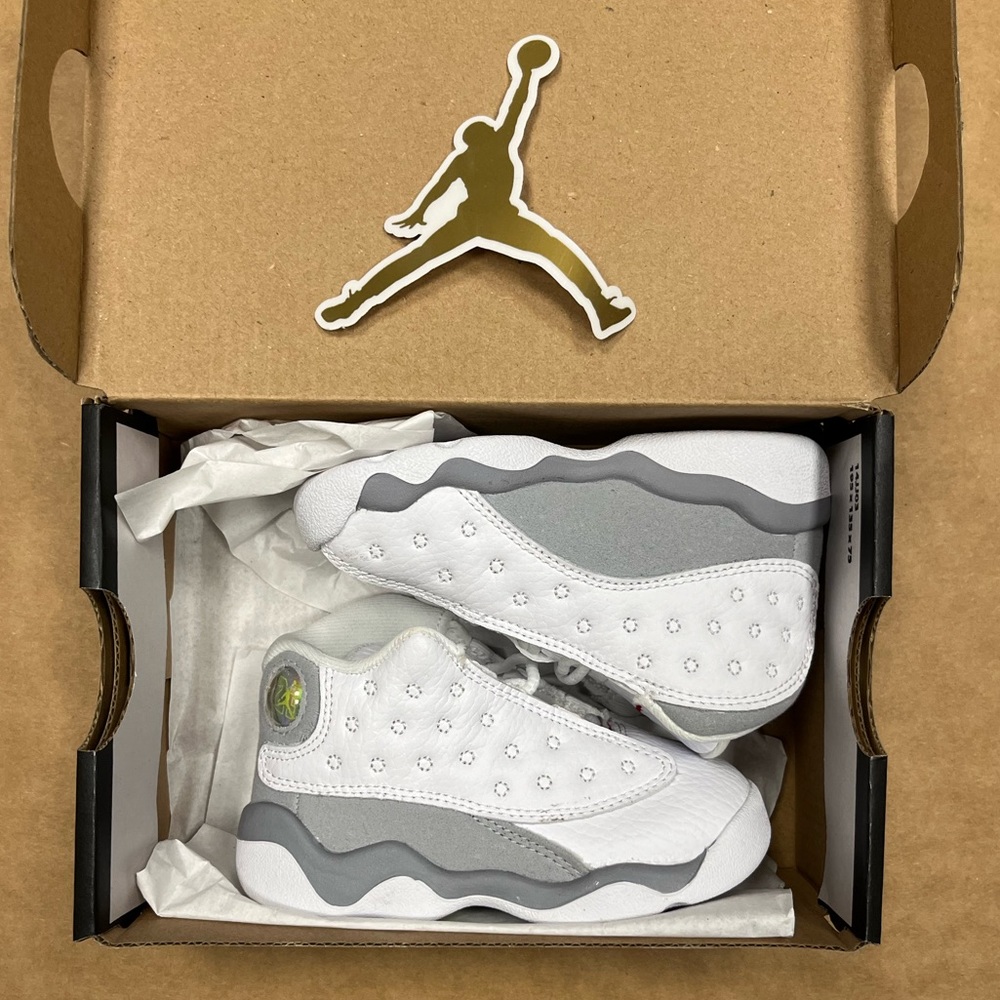 JORDAN RETRO 13 “WOLF GREY” Toddler Size 6c